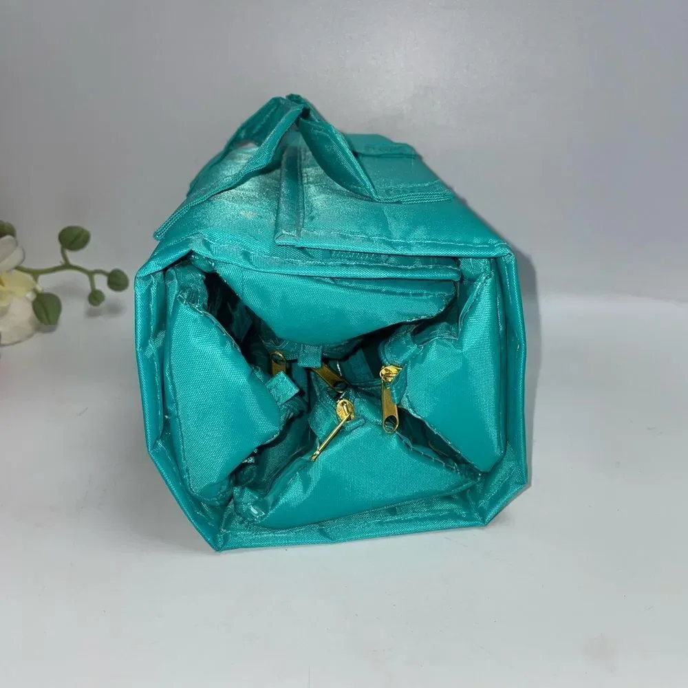 Joy Mangano Teal Women's Toiletries Travel Bag